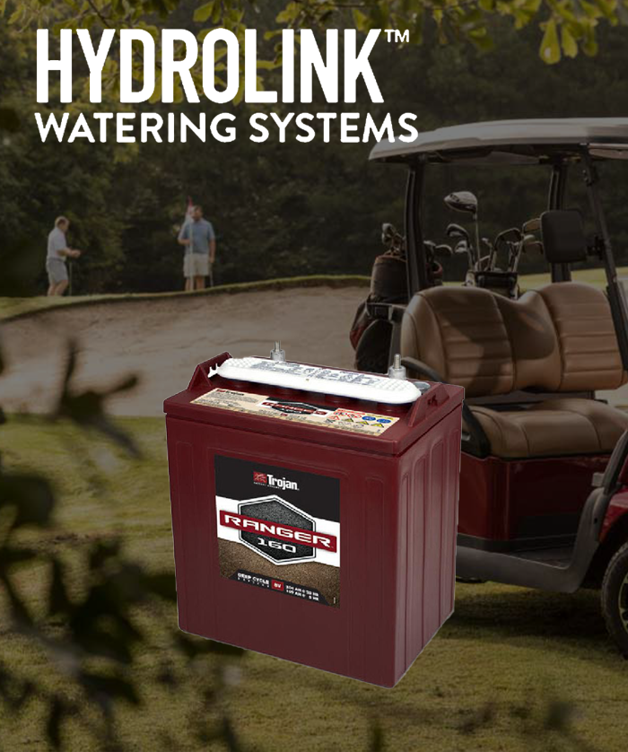 Trojan Ranger 160 8V Deep-Cycle Flooded Battery with Hydrolink and T2 Technology