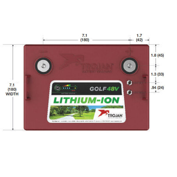 Trojan TR GC2-48-G 30Ah LiFePO4 48V Golf Car Lithium Battery
