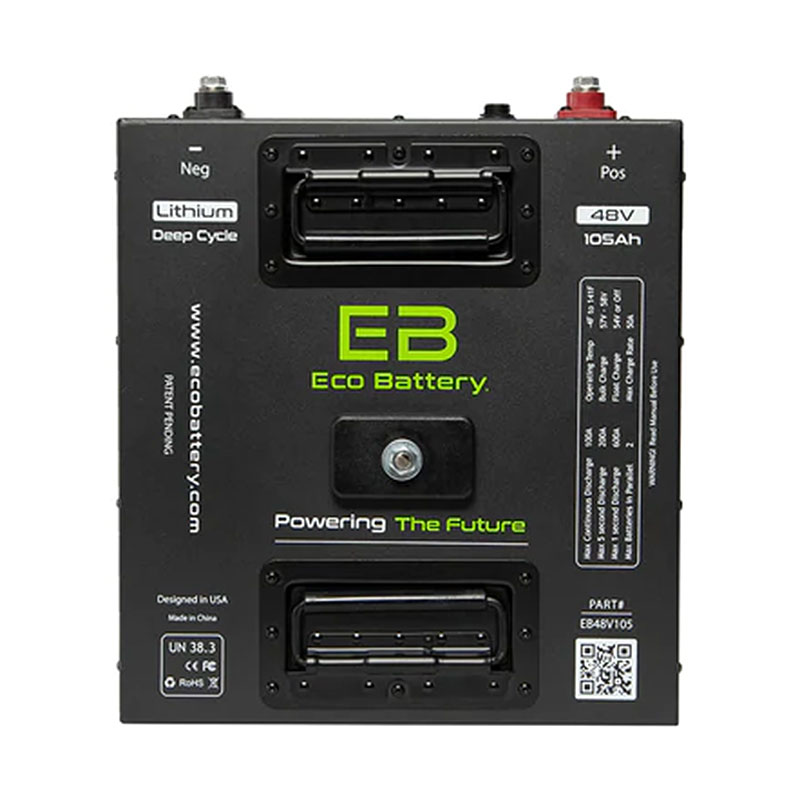 Eco Battery 105Ah 48V Lithium Golf Cart Battery Kit