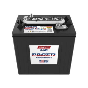 Pacer P-105 6V Deep-Cycle Flooded Battery